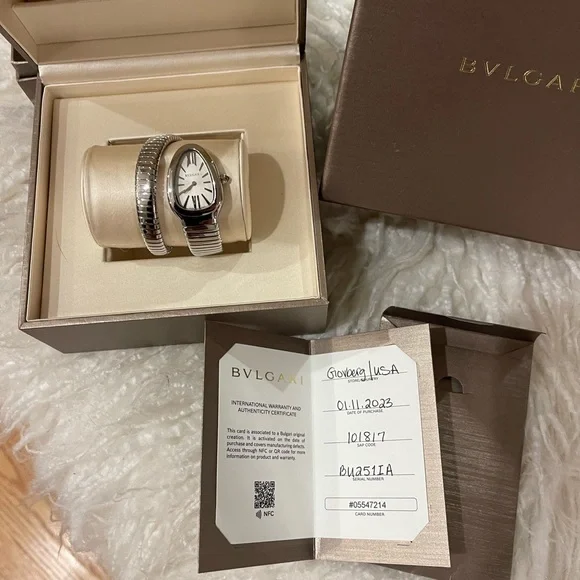 BVLGARI Tubogas Serpenti Stainless Steel Watch - Picture 7 of 11